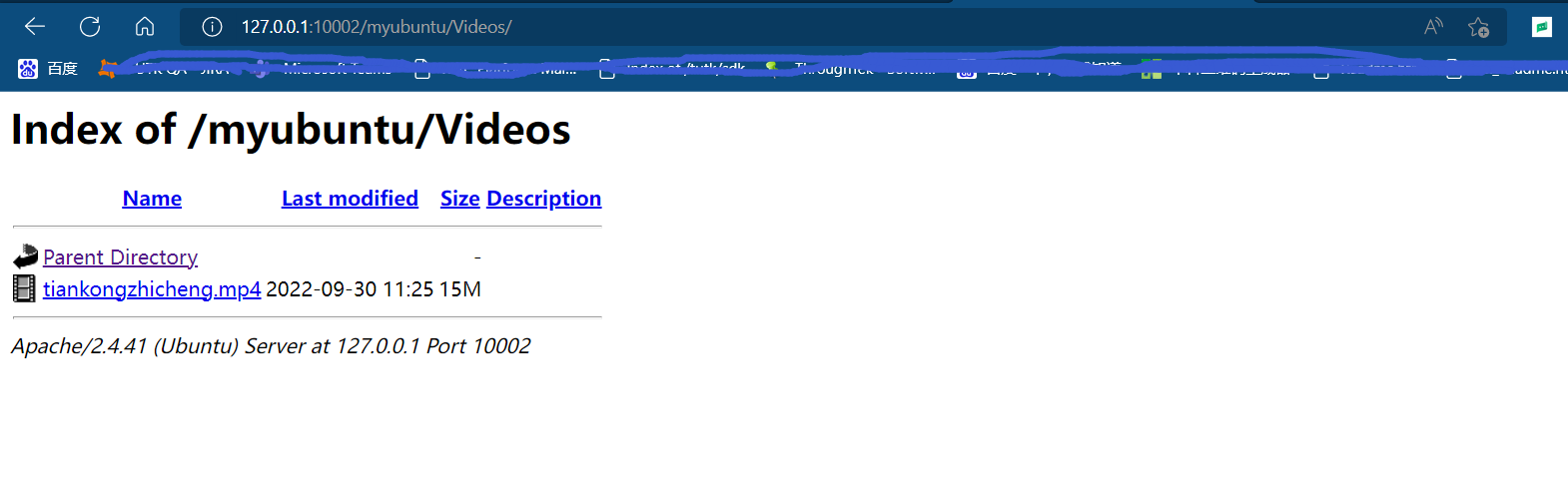 外网访问内网多媒体目录成功